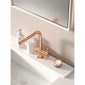 Kitchen Sink Faucet <b>Mat</b>-Diatomite Stone Drying Sink Protector Moisture Prevent Bath <b>Mat</b> Water Absorbent <b>Splash</b> Guard - Product Image 2