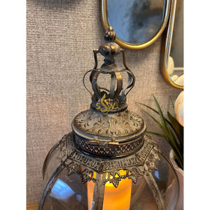 Linterna Metálica Vintage de Alta Calidad, Linterna Elegante y Duradera para el Hogar, Interiores, Exteriores, Camping, Iluminación y Regalos - Product Image 1