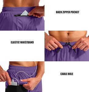 Pantalones Cortos Deportivos para Fisicoculturismo, Levantamiento de Pesas, Entrenamiento, Gimnasio, con Cordón, Transpirables, Ecológicos, Verano, Venta al Por Mayor, OEM, ODM - Product Image 6