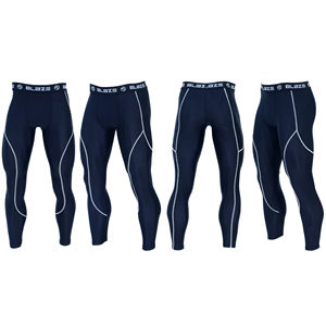 Leggings de compression pour homme Winton Impex, longueur intégrale, taille élastique, design patchwork, tissu en spandex à séchage rapide, impression réfléchissante - Product Image 5