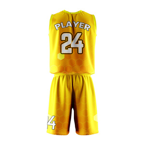 Uniforme de Baloncesto Personalizado al por Mayor para 4 Juegos, Unisex, con Logotipo Frontal Sublimado, 100% Poliéster, Cuello en V sin Mangas - Product Image 3
