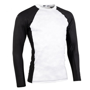 T-shirt de compression athlétique pour homme à manches longues, anti-UV, séchage rapide, respirant, en Spandex, imprimé numérique - Product Image 3