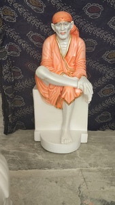 Estatua de mármol blanco puro, para adoración, Sai Baba - Product Image 5
