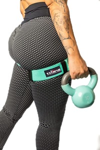 Banda de Resistencia de Nylon de Alta Resistencia, Cinturón Elástico en Forma de 8 para Crossfit, Estiramiento Corporal, Entrenamiento Muscular, Duradero - Product Image 2