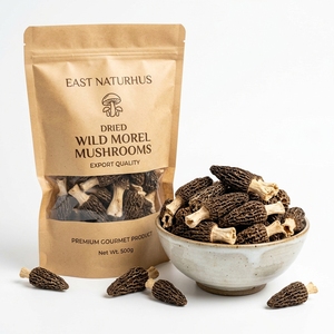 Champignons Morilles Sauvages Séchés de Qualité Supérieure, Champignons Gourmets de Qualité Alimentaire, Saveur Naturelle Riche, Vente en Gros, Fournisseur d'Exportation - Product Image 3