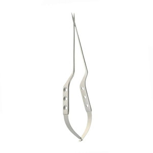 Ciseaux micro-ophtalmiques personnalisés en acier inoxydable, à pointes affûtées manuelles, Castroviejo 245mm, instruments chirurgicaux ophtalmiques de précision - Product Image 3