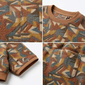 Ensemble court en molleton épais pour homme, col rond, deux pièces, respirant, tons terreux, idéal pour l'été - Product Image 3