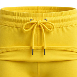 Shorts Bermuda Homme Taille Haute Couleur Unie Personnalisable avec Cordon de Serrage, Sportswear Décontracté Grande Taille en Coton Tricoté Spandex - Product Image 4