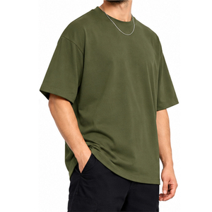Premium Formal Oversized T-<b>Shirts</b> Custom Printed <b>Silk</b> Screen Cotton T-<b>Shirt</b> for <b>Men</b> Women OEM ODM High Quality Eco-Friendly - Product Image 1