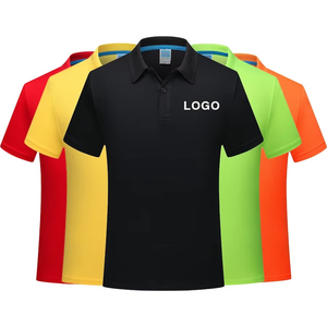 Polo de travail 100 % polyester Dry-Fit à logo personnalisé, vente en gros, couleur unie, manches courtes, pour activités de groupe - Product Image 1