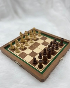 ILAHI's Eco-Friendly Rustic Polished Rectangle <b>Chess</b> <b>Board</b> Game 100% Handmade Pure Wood Animal/Love Style Customized Size <b>Chess</b> - Product Image 3