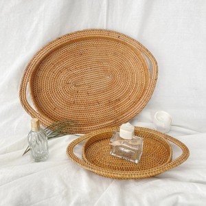 Elegante bandeja de servir para té y café, moderna, hecha a mano, de ratán, a precio competitivo. - Product Image 1