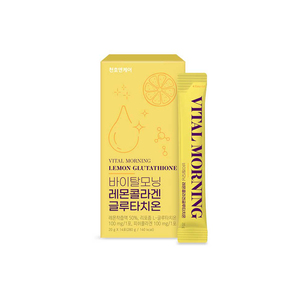 [ChunhoNcare] Vitaminas y Suplementos para Mujeres, Vital Morning Lemon Glutathione 20g * 14 Sobres, Sabor Natural a Limón Líquido - Product Image 2