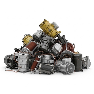 Déchets de démontage de systèmes CVC triés, incluant des rebuts de compresseurs de climatisation avec boîtiers en fer et composants de moteur en cuivre, en vrac - Product Image 3