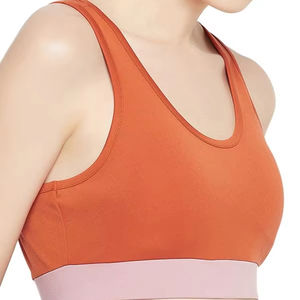 Soutien-gorge de yoga pour femme, haute performance, intégré, avec fermeture éclair, couleur unie, effet seconde peau, résistant aux chocs, dos élégant - Product Image 3