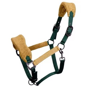 <b>Equestrian</b> Premium Durable Poly Propylene Fleece Padded Adjustable Horse Halter with Steel Buckles Horse Accessories - Product Image 1