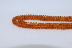 ลูกปัดพลอยโกเมนแบบเรียบลูกปัดพลอยโกเมนสวยงามขนาด4-6มม. สินค้ามาใหม่ - Product Image 3