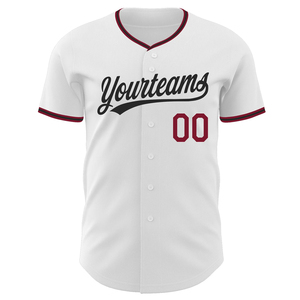Custom Name Baseball Jersey Breathable 100% Polyester Short Sleeve Printed Full Button Shirt for All Seasons - Product Image 2