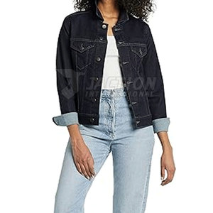 Chaqueta de Mezclilla para Mujer con Cuello Camisero, Color y Talla Personalizables, Talla Grande, Transpirable y Ligera para Uso en Exteriores - Product Image 6