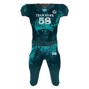 Tenue de sport au design unique, uniforme de football américain par sublimation, vente en gros à prix avantageux, uniforme de football fabriqué au Pakistan - Product Image 1