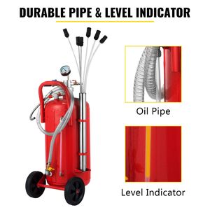 Estrattore d'Olio Pneumatico Portatile da 5 Galloni, Serbatoio di Scarico per Officina, Strumento per Riparazione Auto - Product Image 5