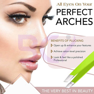 Prix de gros – Nouveauté : Outil de beauté portable classique de qualité supérieure, outil de pinçage des sourcils en acier inoxydable avec logo personnalisé - Product Image 2