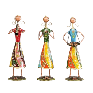 Estatua Decorativa de Metal Fundido para Hogar y Mesa, Escultura de Personas Bailando en Bronce Dorado, Figura Decorativa para Mesa - Product Image 4