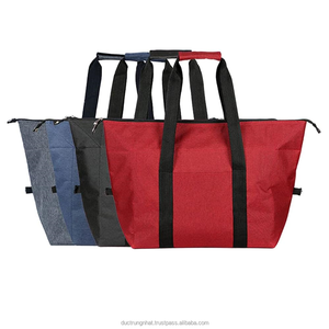 Fourre-tout promotionnel isolé sac fourre-tout isotherme Portable Double couche isolé sac à déjeuner conception Simple refroidisseur sac à emporter - Product Image 1