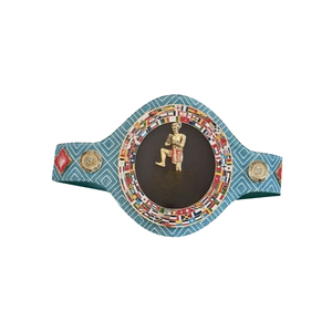Ceinture de lutte avec motif de guerrier antique et drapeau, ceinture de championnat plaquée or personnalisée, qualité supérieure - Product Image 5