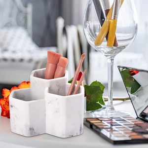 L Toothbrush <b>Holder</b> for Bathrooms Toothpaste <b>Holder</b> Stand Bathroom Organizer for Toothbrush <b>Makeup</b> <b>Brushes</b> <b>Holder</b> - Product Image 2