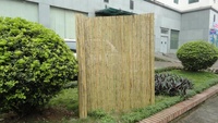 Écran en bambou roulé de haute qualité vietnamien meilleur choix pour le décor de clôture de jardin intérieur et extérieur cadre enduit de PVC aspect naturel