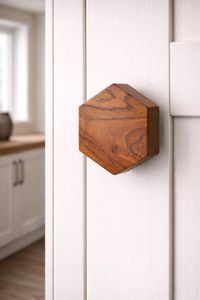 Perillas de Madera de Diseño de Alta Calidad, Perillas para Gabinetes de Madera, Perillas para Cajones de Madera, Perillas de Madera de Mango, Perillas de Acacia a Precio de Fábrica Bajo - Product Image 5