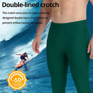 Legging de yoga extensible quadridirectionnel pour homme, respirant, léger, antibactérien, respectueux de la peau, durable, coupe ajustée, pour l'extérieur - Product Image 4
