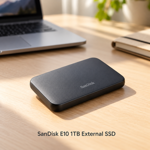 Unidad de Estado Sólido Externa Portátil SanDisk E10 de 1 TB con USB Tipo C de 20 W para Almacenamiento de Archivos en el Ordenador Portátil, Viajes y Oficina - Product Image 2