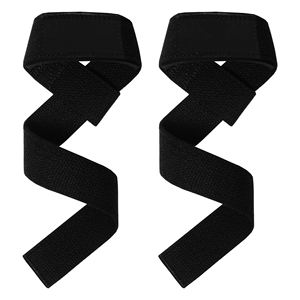 Correas de levantamiento de pesas acolchadas de poliéster con logo personalizado para gimnasio, correas de levantamiento de pesas para entrenamiento en el gimnasio - Product Image 3