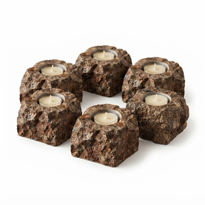 Portavelas de Bronzita Tallada a Mano con Piedra Natural, Gema de Ágata Curativa, Venta al por Mayor - Product Image 5