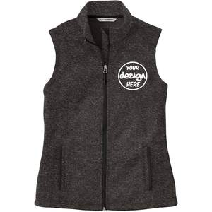 Chalecos de Forro Polar Personalizados para Mujer L236, Bordado Personalizado, Agrega Tu Propio Logotipo o Texto, Chaleco Suéter Elegante - Product Image 2