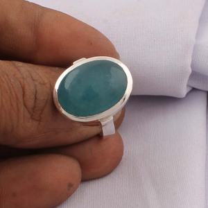 Wholesale 925 Sterling Silver Classic Amethyst Gemstone <b>Ring</b> Large Oval Cabochon <b>Plain</b> Bezel Set Party Statement <b>Ring</b> Supplier - Product Image 3