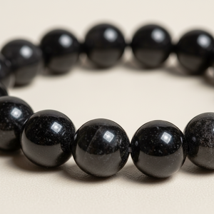 Natural Black Tourmaline 8mm Round Gemstone <b>Stretch</b> <b>Bracelet</b> Crystal Beaded <b>Bracelet</b> Wholesale Supply - Product Image 2