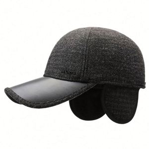 Gorra de Béisbol Gruesa y Cálida de Piel Sintética para Hombre, Modelo 2025, para Deportes y Uso en Exteriores en Invierno - Product Image 1