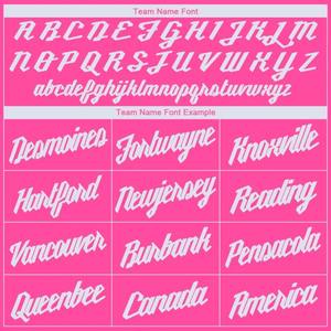 Camiseta de Baloncesto Personalizada con Cuello en V Rosa y Blanca, Nombre del Equipo y Número Cosidos, Sublimación Impresa, Tela de Malla Deportiva - Product Image 3