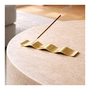 Wholesale Supplier Selling Luxury Arabic Gold Brass Metal Indian Incense Burner Set Eco-Friendly Durable Handmade Spring <b>Summer</b> - Product Image 1