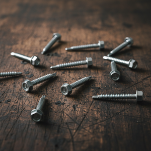 B2B Bulk Supply Carbon Steel Inch System Hex Washer Head <b>Screws</b>-High Quality <b>Galvanized</b> Coarse Thread Class 4.8 & 6.8 Fasteners - Product Image 1
