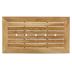 Mesa de Centro Rectangular de Madera de Teca, Diseño Moderno Minimalista, Mueble para el Hogar Estable - Product Image 3