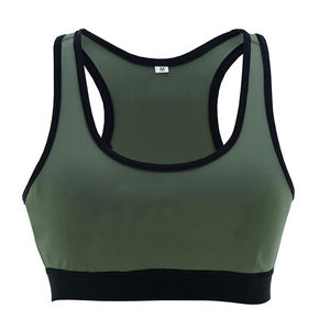 Soutien-gorge de sport pour femmes, tendance, de qualité supérieure, multicolores, simple, à col halter, pour l'entraînement - Product Image 1