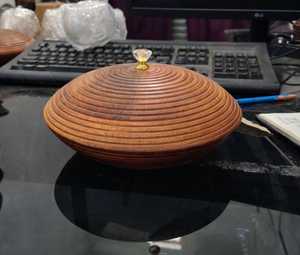 Tazón de Servir de Madera de Acacia, Tazones Redondos para Ensaladas, Frutas, Aperitivos, Hechos a Mano, de Madera, para Fiestas en Casa, Restaurantes Modernos, Tallados - Product Image 3