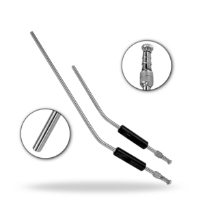 Frazier Suction Tube Angled Stainless Steel Surgical Suction <b>Instrument</b> Set ENT <b>Neurosurgery</b> Microsurgical Aspiration Procedures - Product Image 4