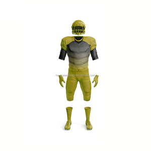 Prix à vendre Ensemble de vêtements de football américain personnalisé 100% polyester Uniforme respirant avec logo d'équipe imprimé et numéro - Product Image 6