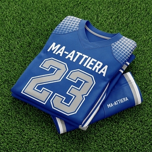 Ensemble de maillots de football américain personnalisés, bleu royal et blanc, uniforme, pantalon de football rembourré, numéro 23, vêtements d'équipe, OEM ODM, vente en gros - Product Image 6