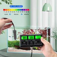 Moniteur de qualité de l'eau en ligne multifonctionnel numérique 7 en 1 avec communication 485, mesure de l'humidité, de la température, de l'ORP, du TDS, de l'EC, du CF et du pH